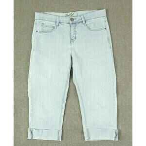 Foster Jean Jean Womens 6 Cropped Capris  Denim  Jeans